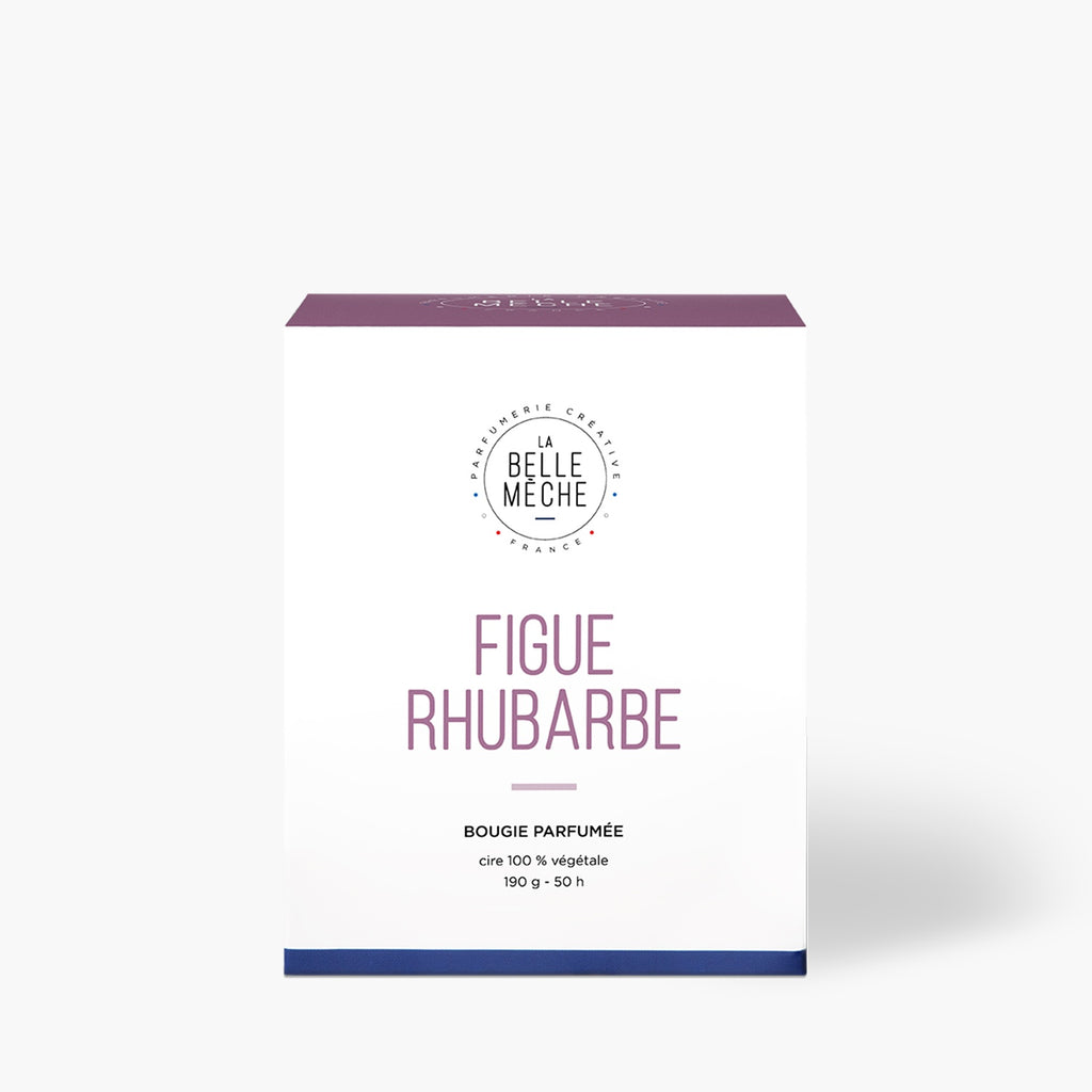 Bougie parfumée naturelle Figue Rhubarbe