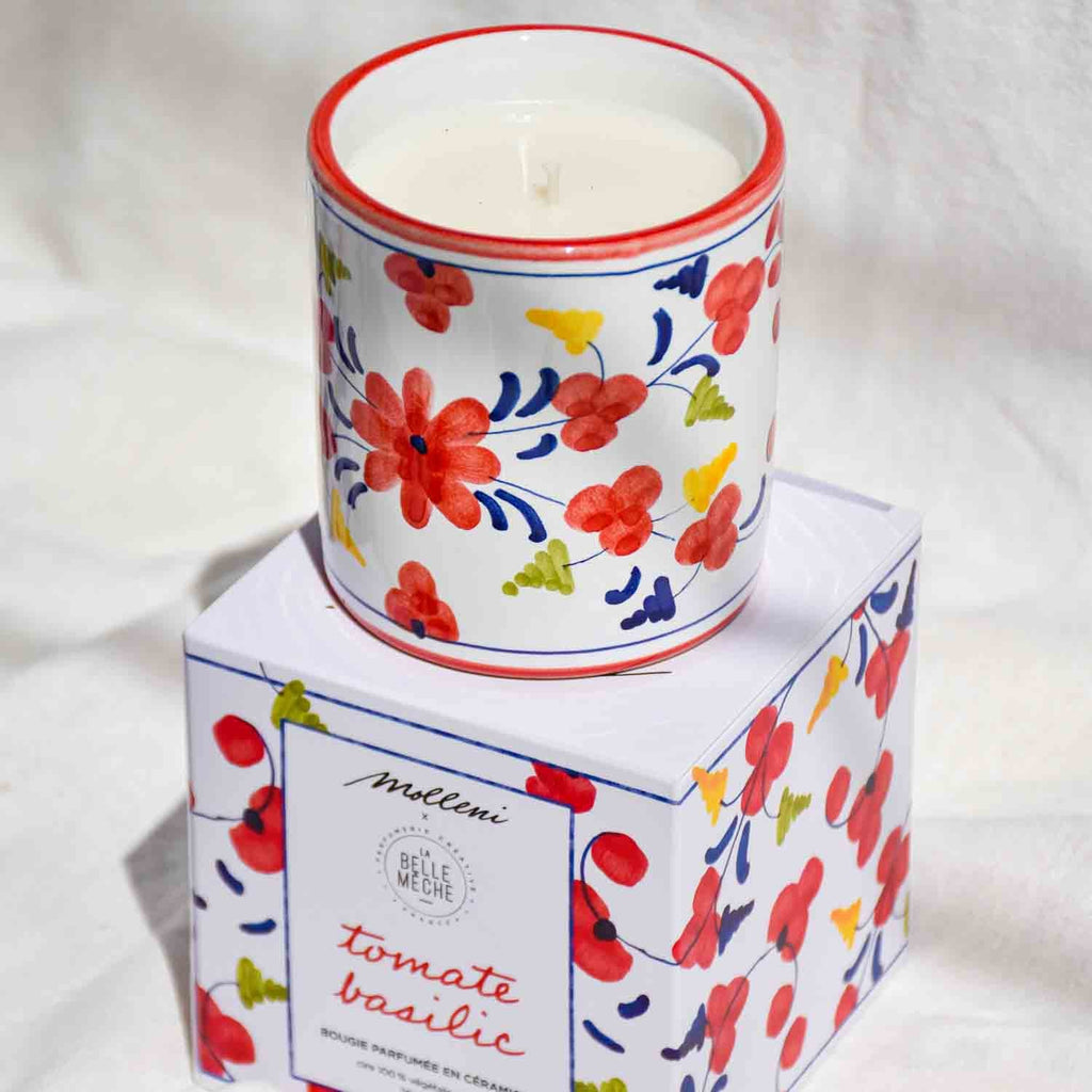 Bougie parfumée Tomate Basilic - La Belle Mèche x Molleni - La Belle Mèche
