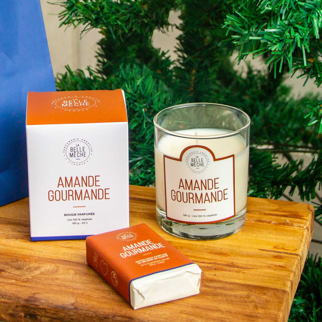 Duo Amande Gourmande (bougie + savon) - La Belle Mèche