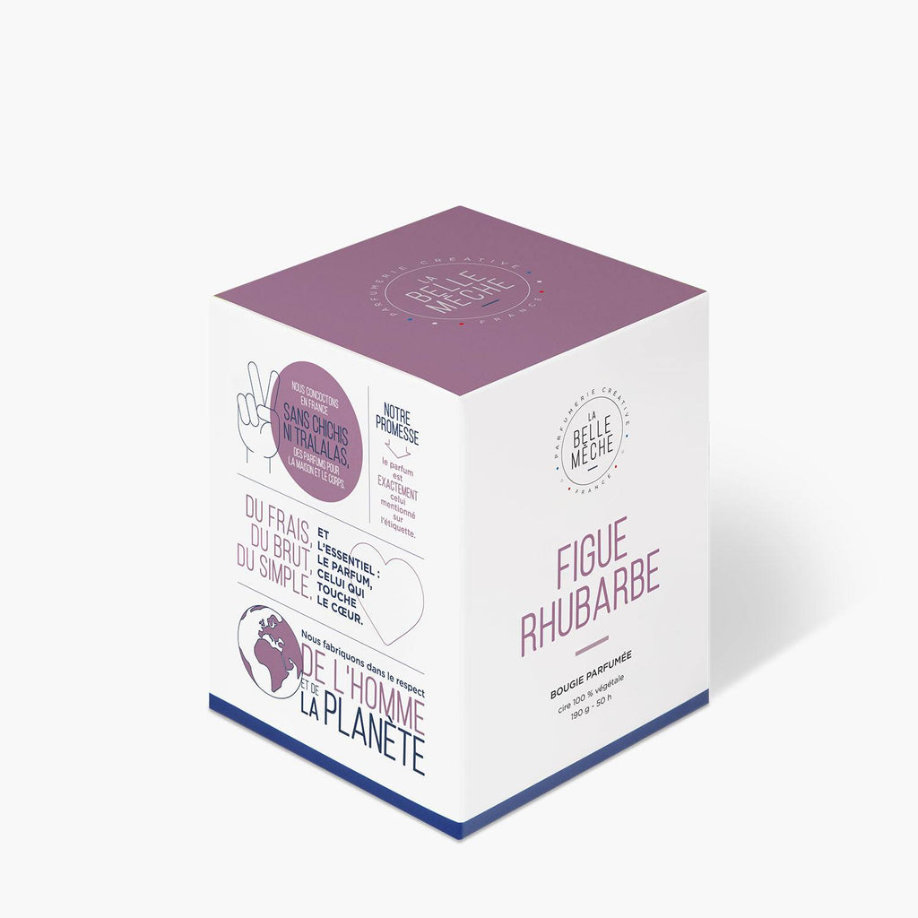 Bougie Parfumée Figue Rhubarbe - La Belle Mèche