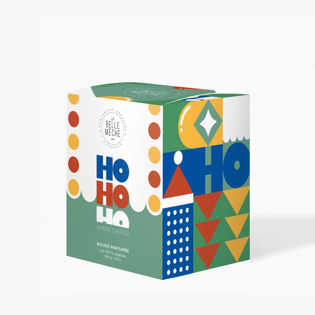 Bougie Parfumée Illustrée Ho Ho Ho - La Belle Mèche