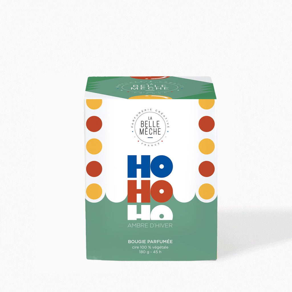 Bougie Parfumée Illustrée Ho Ho Ho - La Belle Mèche