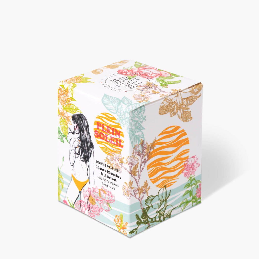 Bougie Parfumée Illustrée Plein Soleil - La Belle Mèche