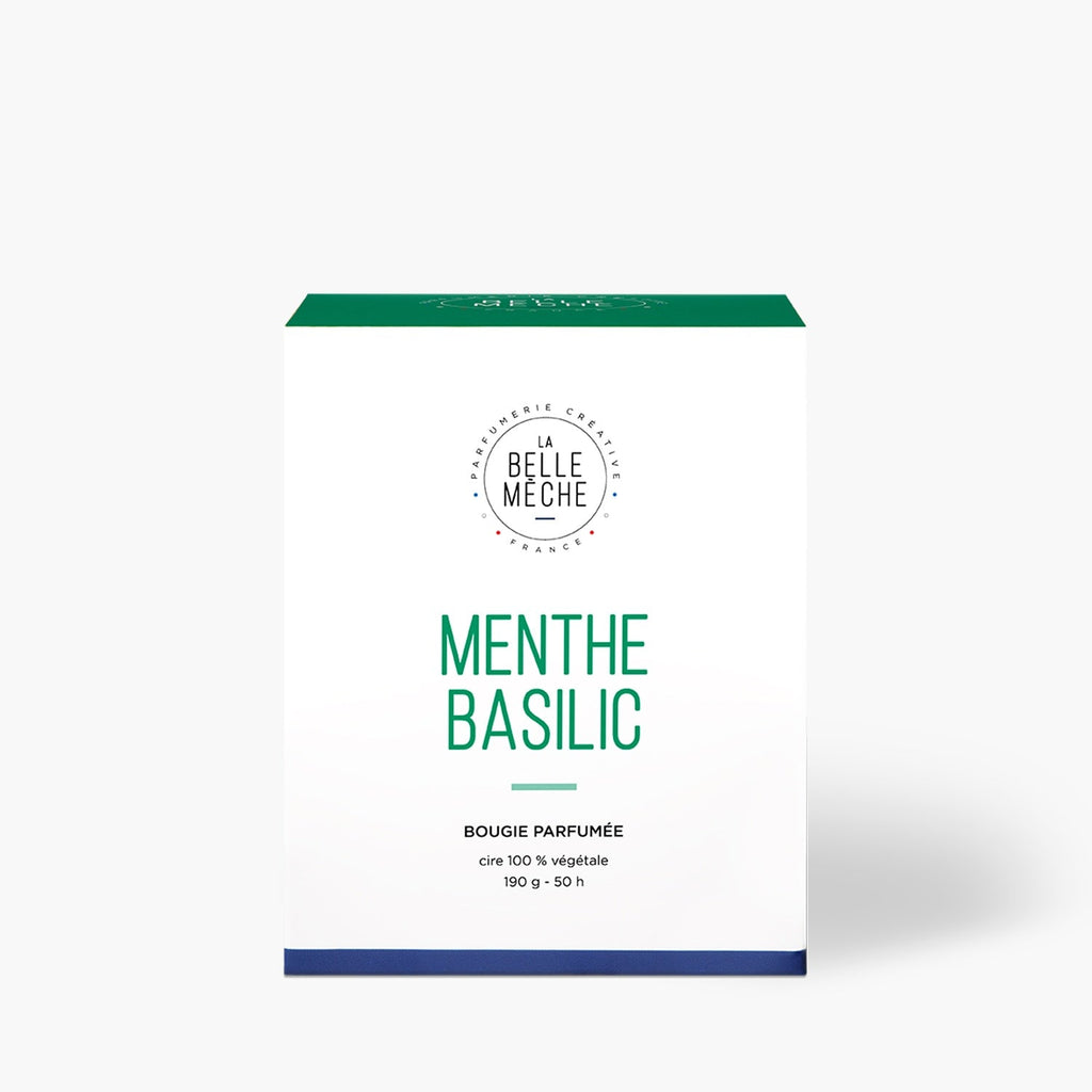 Bougie Parfumée Menthe Basilic - La Belle Mèche