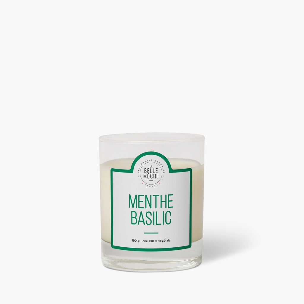 Duo Menthe Basilic (bougie + savon) - La Belle Mèche