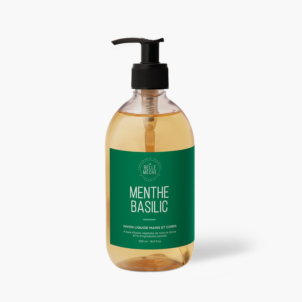 Savon Liquide Menthe Basilic - La Belle Mèche