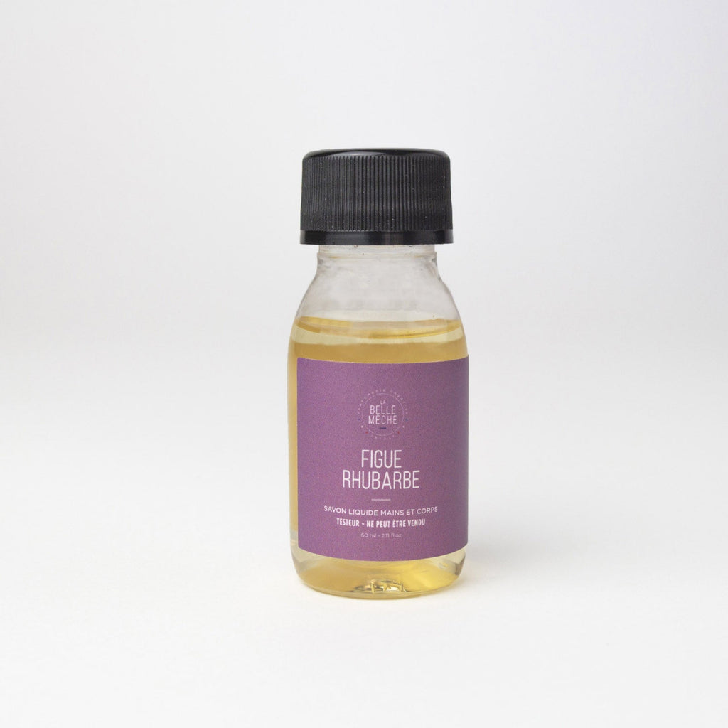 Testeur Savon Liquide parfumé Figue Rhubarbe - La Belle Mèche