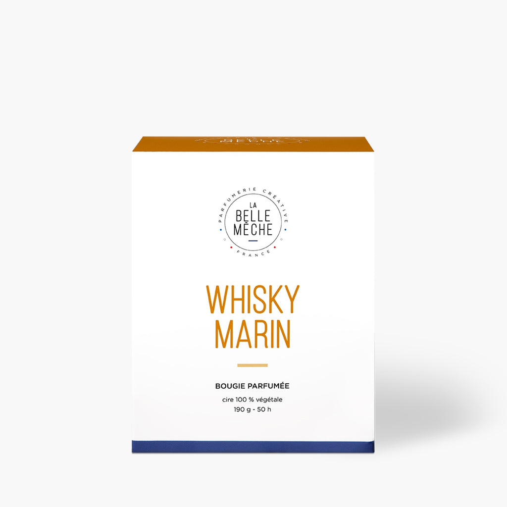 Bougie parfumée naturelle Whisky Marin